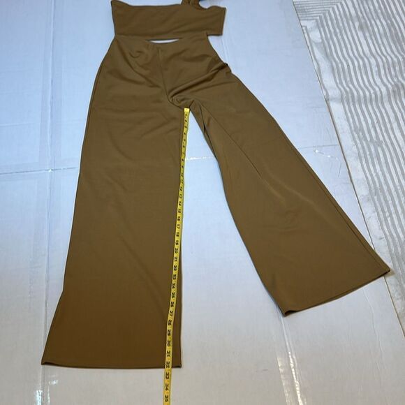 House of Harlow X revolve toffee Fabien women’s wide leg jumpsuit size L - Picture 14 of 15